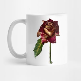 8bit Vintage Rose Illustration Design Mug